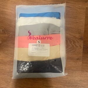 Wealurre 6 pack Seamless No Show Nylon Spandex underwear​​​​​​